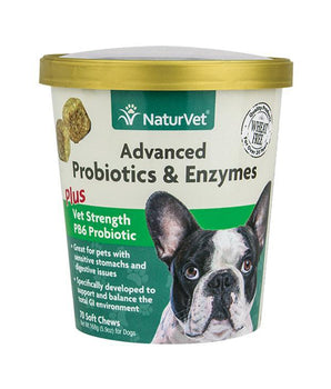 NaturVet Advanced Probiotics & Enzymes Soft Chew Dog Supply-Le Pup Pet Supplies and Grooming