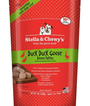 Stella & Chewy's Duck Duck Goose Grain-Free Frozen Raw Dinner Patties Dog Food-Le Pup Pet Supplies and Grooming