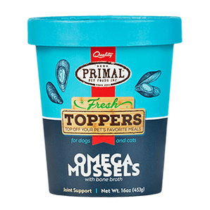 Primal Frozen Omega Mussels Joint Health - Dog and Cat Food