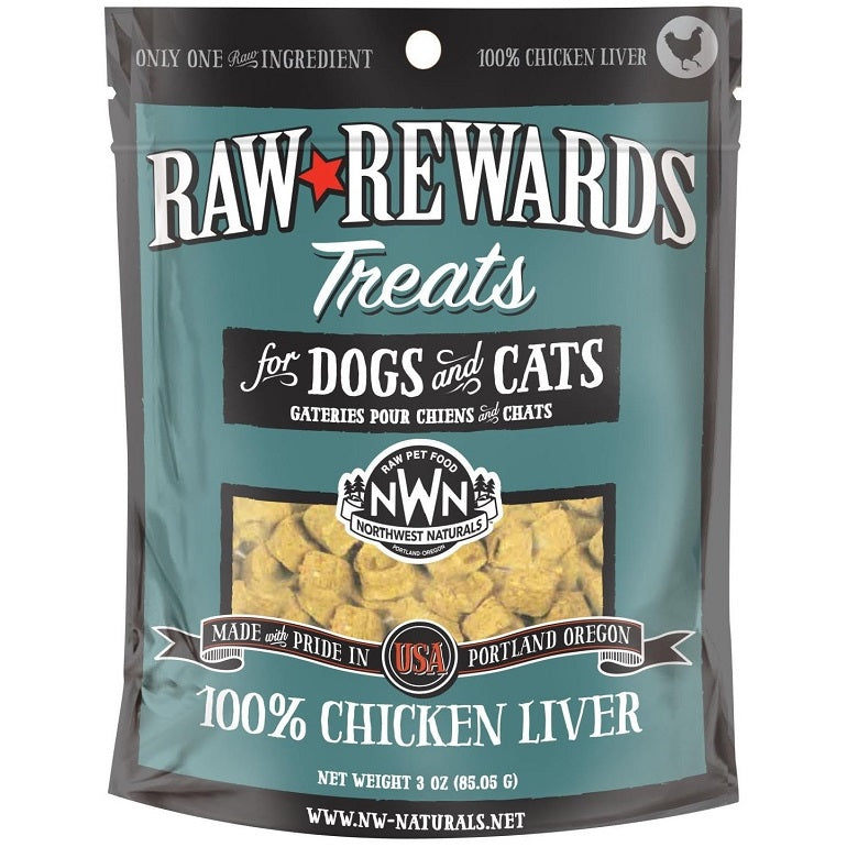 Northwest Naturals Raw Rewards Freeze-Dried Treats for Dogs  and Cats – Chicken Breast – Gluten-Free Pet Food – 3 Oz. : Pet Supplies