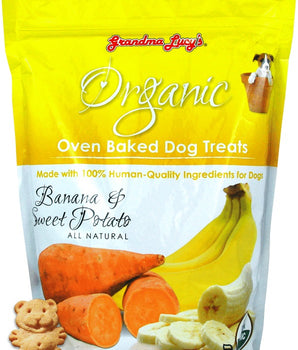 Grandma Lucy's Organic Banana & Sweet Potato Oven Baked Dog Treats, 14oz.-Le Pup Pet Supplies and Grooming