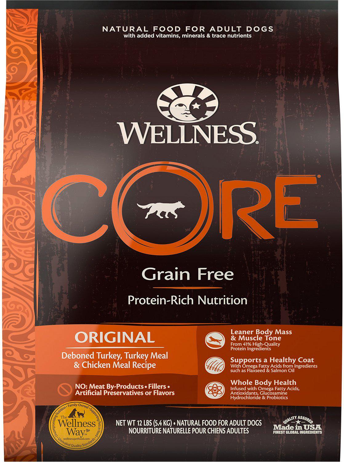 Wellness Core Original Grain-Free Deboned Turkey, Turkey Meal and
