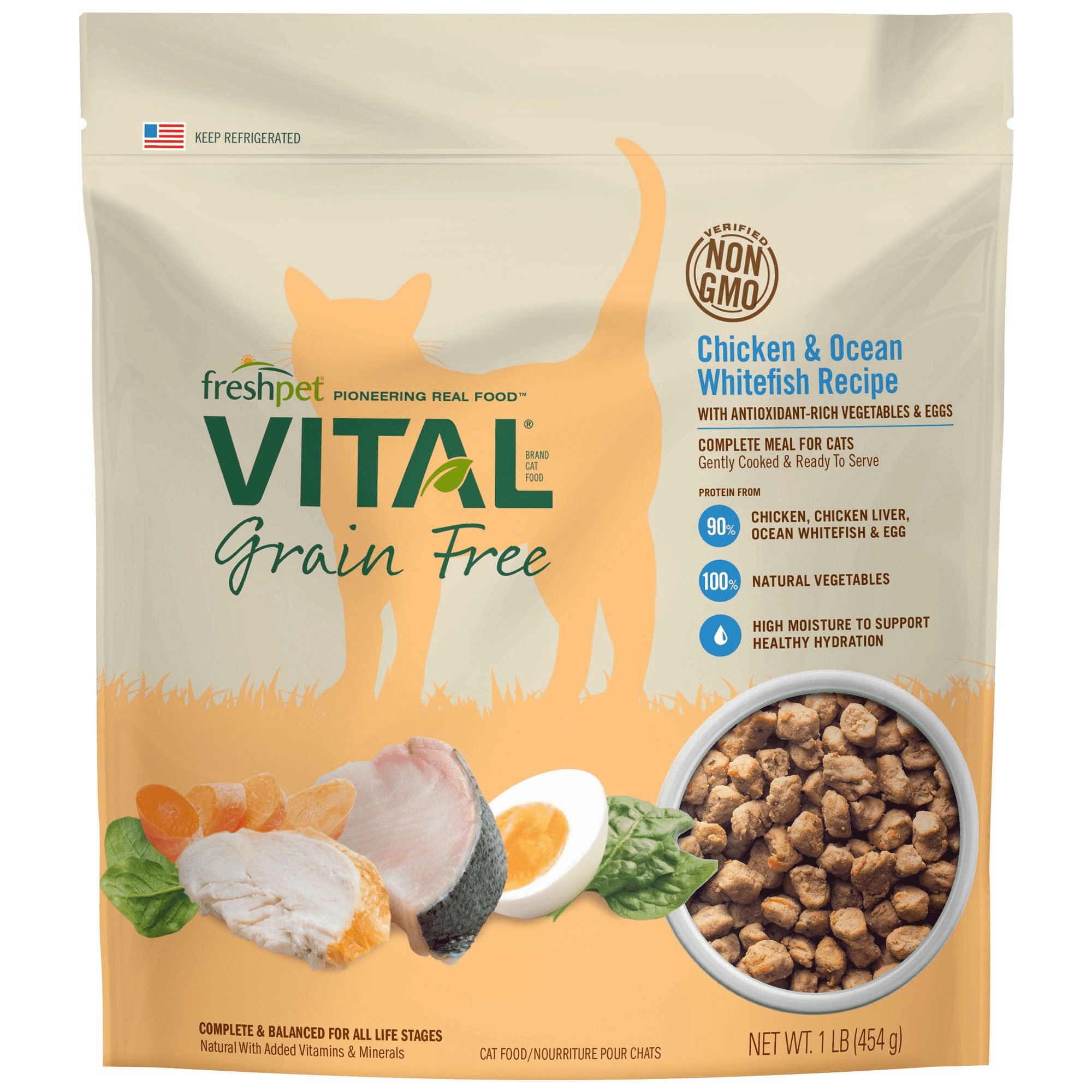 Freshpet vital grain hot sale free cat food