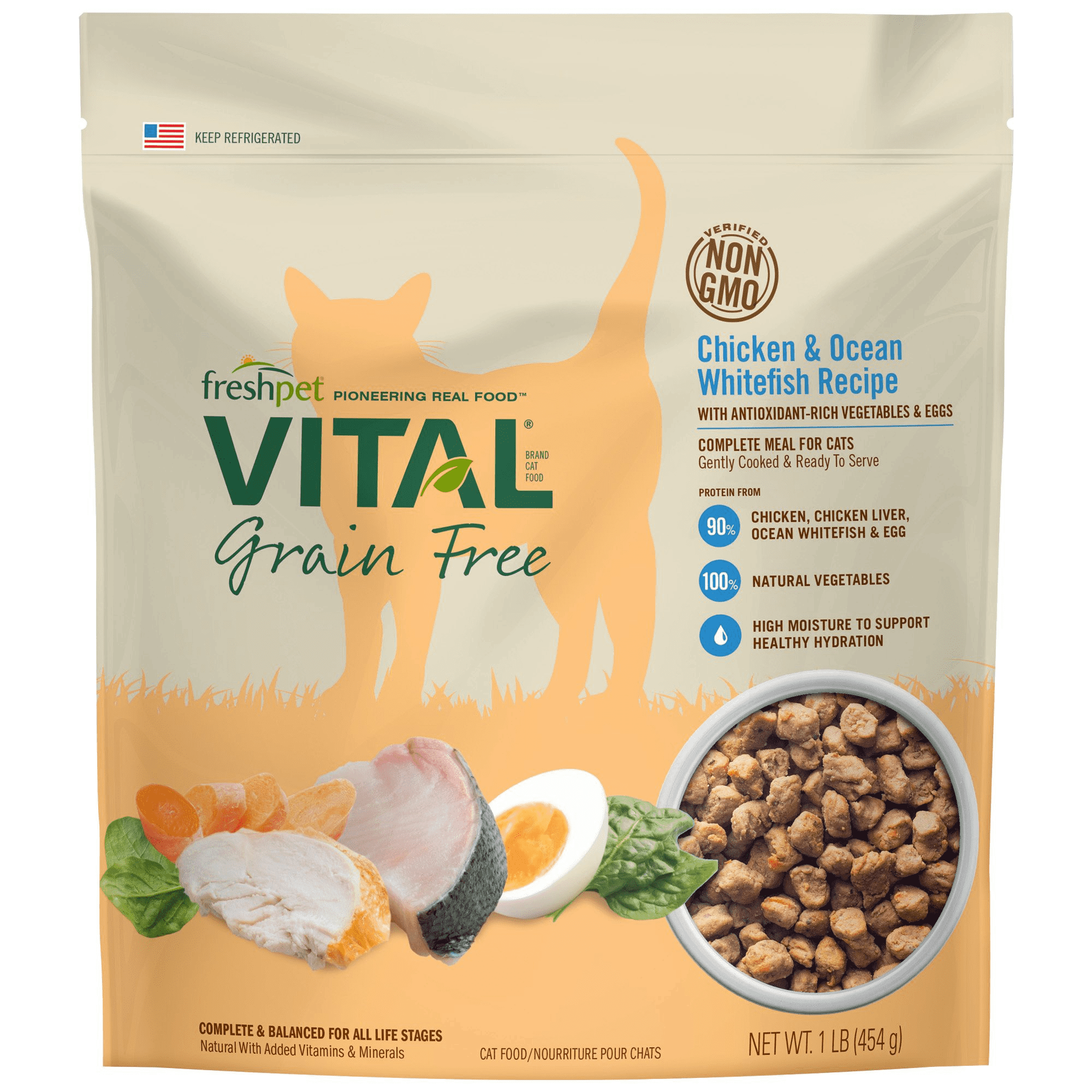 Freshpet Vital Complete Meals Grain Free Chicken Ocean White Fish Fr
