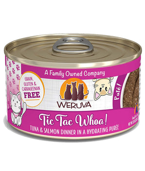 Weruva Tic Tac Whoa! with Tuna and Salmon Canned Cat Food 3 Oz.