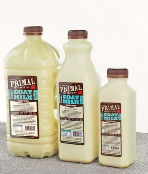 Primal Dog Topper Frozen Goat's Milk Half Gallon 64 oz