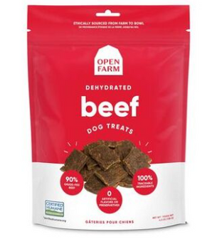 Open Farm Dog Treat Dehydrated Beef 4.5 oz