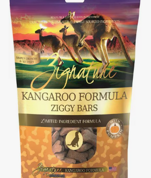 Zignature Dog Treat GF Ziggy Bars Kangaroo 12 oz