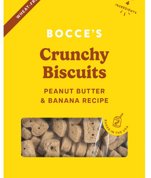 Bocce's Dog Treat Basics Peanut Butter & Banana Box 14 oz