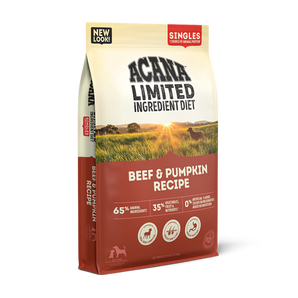ACANA Singles Limited Ingredient Dry Dog Food, Grain-free, High Protein, Beef & Pumpkin, 25 #