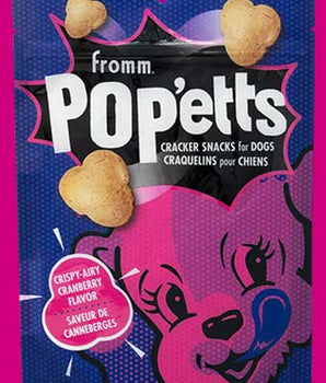 Fromm Pop'etts Golosinas crujientes y aireadas con arándanos para perros, 6 oz