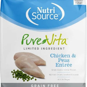 NutriSource PureVita Grain Free Chicken and Peas Entree Dry Cat Food - 15lb