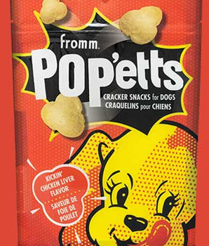Fromm Pop'etts Kickin' - Golosinas para perros con hígado de pollo, 6 oz