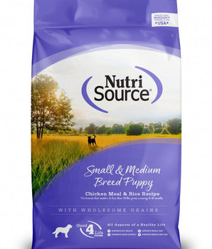 NutriSource Small and Medium Breed Puppy Chicken and Rice Dry Dog Food