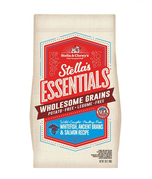 Stella &amp; Chewy's Essentials Wholesome Grains Alimento para perros con receta de pescado blanco, cereales ancestrales y salmón