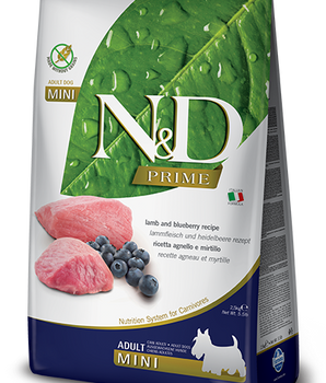 Farmina N&D Lamb and Blueberry Grain-Free Formula Dry Dog Food Adult Mini