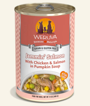 Weruva Jammin' Salmon Alimento húmedo para perros sin cereales