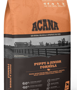Alimento seco para perros Acana Heritage Puppy &amp; Junior Formula sin cereales