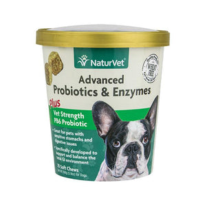 NaturVet Advanced Probiotics & Enzymes Soft Chew Dog Supply-Le Pup Pet Supplies and Grooming