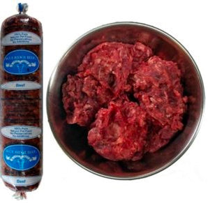 Blue Ridge Beef Alimento para perros Chub congelado crudo sin cereales y carne magra