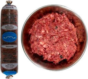 Blue Ridge Beef Natural Mix Alimento para perros Chub crudo congelado sin cereales