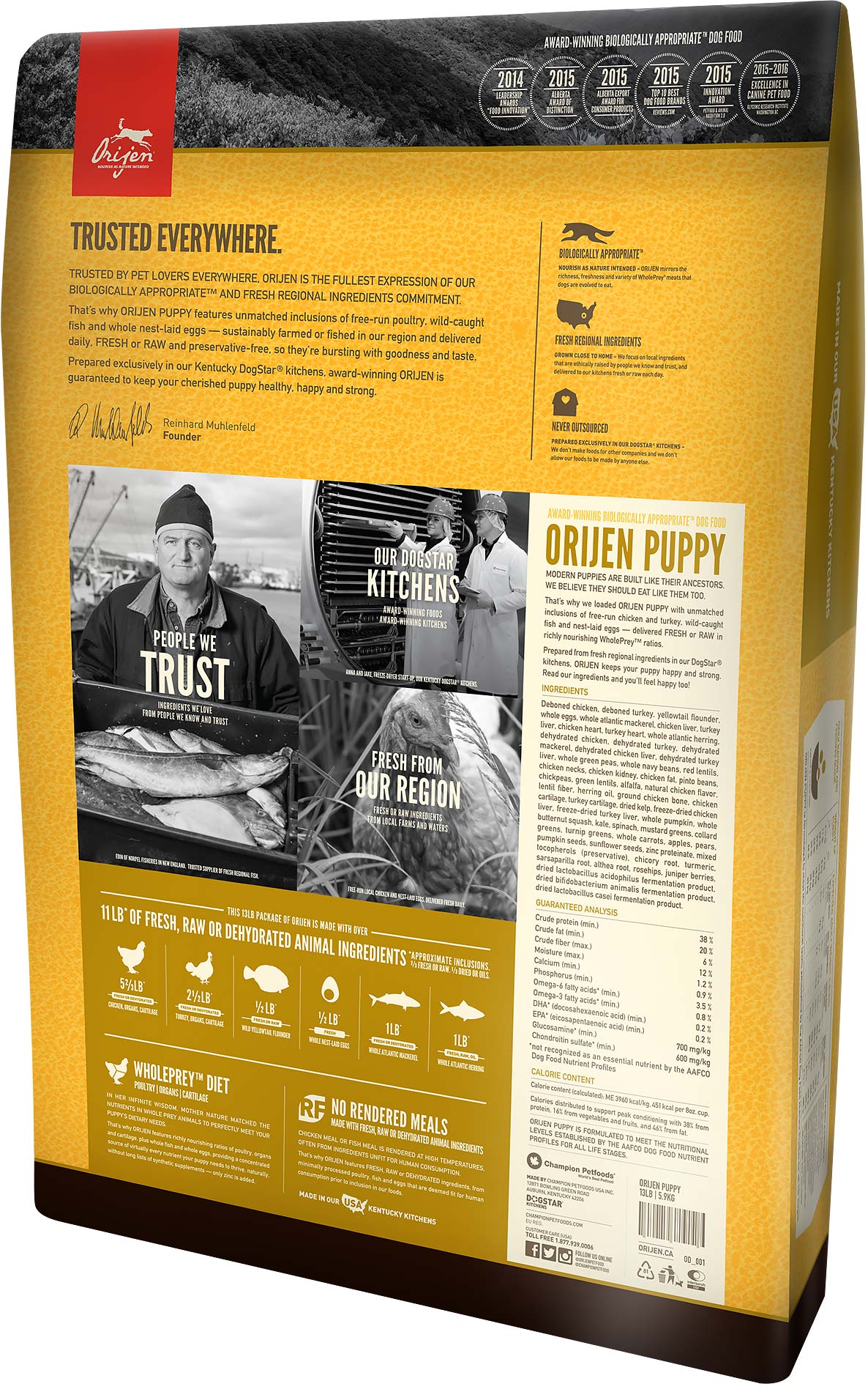 Orijen Puppy Biologically Appropriate Grain-Free Dry Dog Food-Le Pup Pet Supplies and Grooming