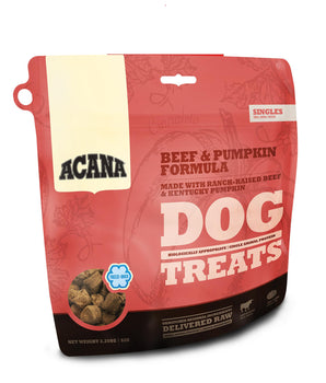 Acana Singles Beef & Pumpkin Freeze-Dried Dog Treats-Le Pup Pet Supplies and Grooming