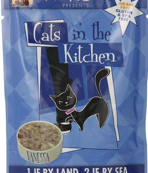 Weruva Cats In the Kitchen 1 if by Land, 2 if by Sea Pouch Grain-Free Wet Cat Food-Le Pup Pet Supplies and Grooming