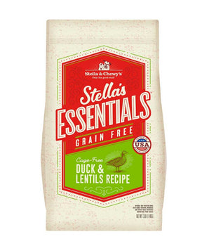 Stella &amp; Chewy's Essentials Alimento para perros con receta de lentejas y pato sin jaulas y sin cereales