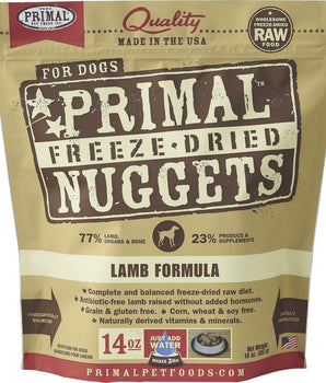 Primal Lamb Formula Grain-Free Freeze-Dried Raw Nuggets Dog Food-Le Pup Pet Supplies and Grooming