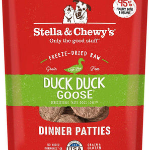 Stella & Chewy's Duck Duck Goose Grain-Free Freeze-Dried Raw Dinner Patties Dog Food-Le Pup Pet Supplies and Grooming