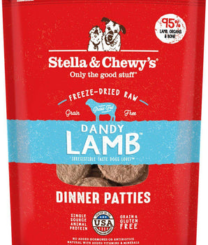 Stella & Chewy's Dandy Lamb Grain-Free Freeze-Dried Raw Dinner Patties Dog Food-Le Pup Pet Supplies and Grooming