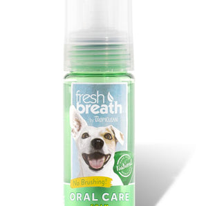 TropiClean Fresh Breath Mint Foam Oral Care for Dogs and Cats, 4.5oz.-Le Pup Pet Supplies and Grooming