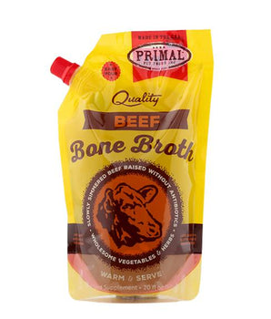 Primal Beef Bone Broth Grain-Free Frozen Dog Food and Cat Food-Le Pup Pet Supplies and Grooming