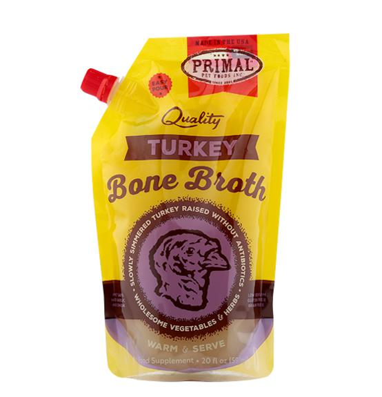 Primal Turkey Bone Broth Grain-Free Frozen Dog Food and Cat Food-Le Pup Pet Supplies and Grooming
