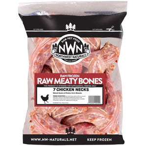 Northwest Naturals Meaty Bones Grain-Free Raw Frozen Chicken Neck Dog Food-Le Pup Pet Supplies and Grooming