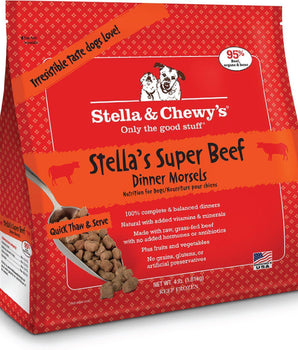 Stella & Chewy's Stella's Super Beef Grain-Free Frozen Raw Dinner Morsels Dog Food-Le Pup Pet Supplies and Grooming