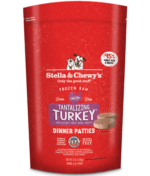Stella & Chewy's Tantalizing Turkey Grain-Free Frozen Raw Dinner Patties Dog Food-Le Pup Pet Supplies and Grooming