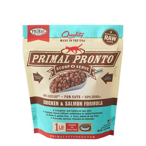 Primal Pronto Chicken & Salmon Formula Grain-Free Frozen Raw Cat Food-Le Pup Pet Supplies and Grooming
