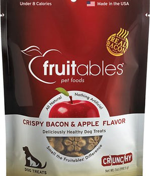 Fruitables Crispy Bacon & Apple Flavor Crunchy Dog Treats-Le Pup Pet Supplies and Grooming