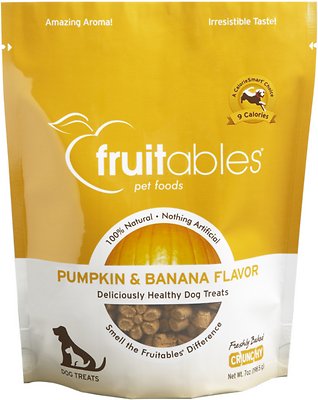Fruitables Pumpkin & Banana Flavor Crunchy Dog Treats-Le Pup Pet Supplies and Grooming