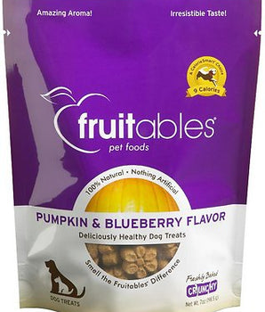 Fruitables Pumpkin & Blueberry Flavor Crunchy Dog Treats-Le Pup Pet Supplies and Grooming