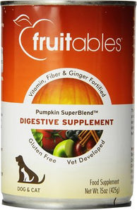Fruitables Pumpkin SuperBlend Digestive Dog & Cat Canned Food, 15-oz, case of 12-Le Pup Pet Supplies and Grooming