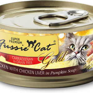 Fussie Cat Super Premium Chicken & Chicken Liver Formula in Pumpkin Soup Grain-Free Wet Cat Food