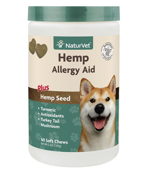 NaturVet Hemp Allergy Aid Soft Chew Dog Supply-Le Pup Pet Supplies and Grooming