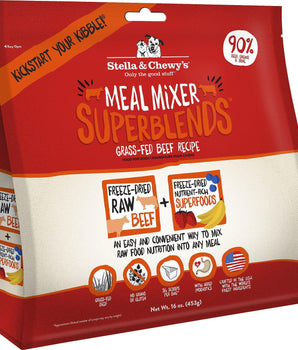Stella & Chewy's Grass-Fed Beef SuperBlends Meal Mixers Grain-Free Freeze-Dried Raw Dog Food-Le Pup Pet Supplies and Grooming