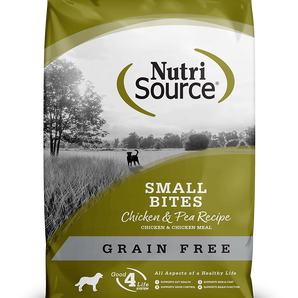 NutriSource Small Breed Bites Chicken & Pea Grain-Free Dry Dog Food