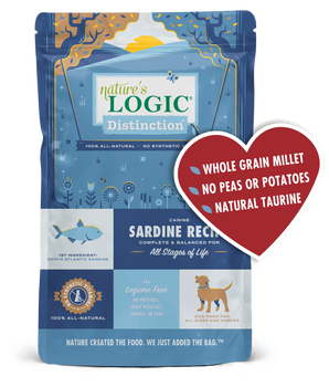 Alimento seco para perros con croquetas secas de sardina Distinction de Nature's Logic
