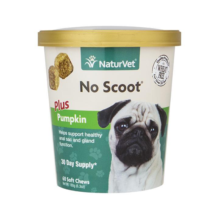 NaturVet No Scoot Plus Pumpkin Soft Chews Dog Treat-Le Pup Pet Supplies and Grooming