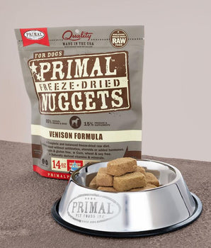 Primal Venison Formula Grain-Free Freeze-Dried Raw Nuggets Dog Food